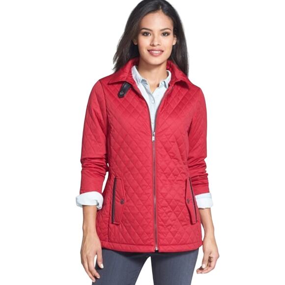 !Pendleton Heritage Quilted Jacket Plaid Faux Leather Preppy - Picture 1 of 13